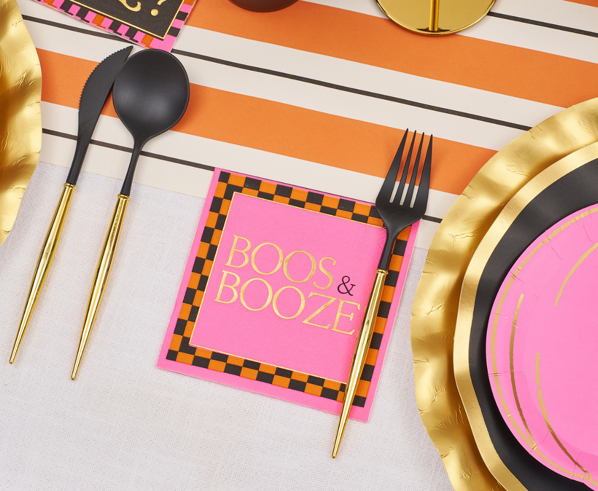 Boo Bold Cocktail Napkins A/26pk