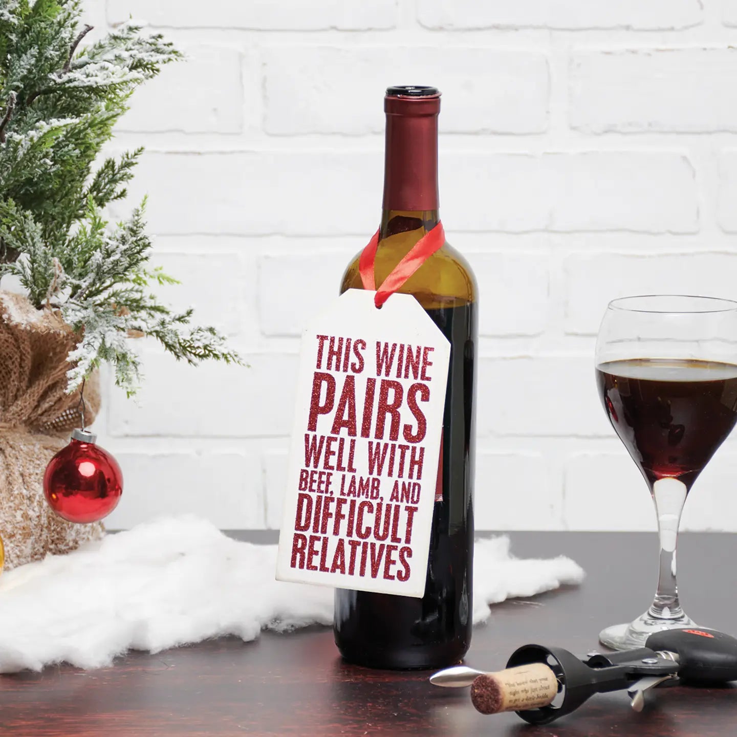 Wine Pairs Bottle Tag