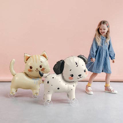 Cat on Wheels Foil Balloon 26 in. - AIr Fill