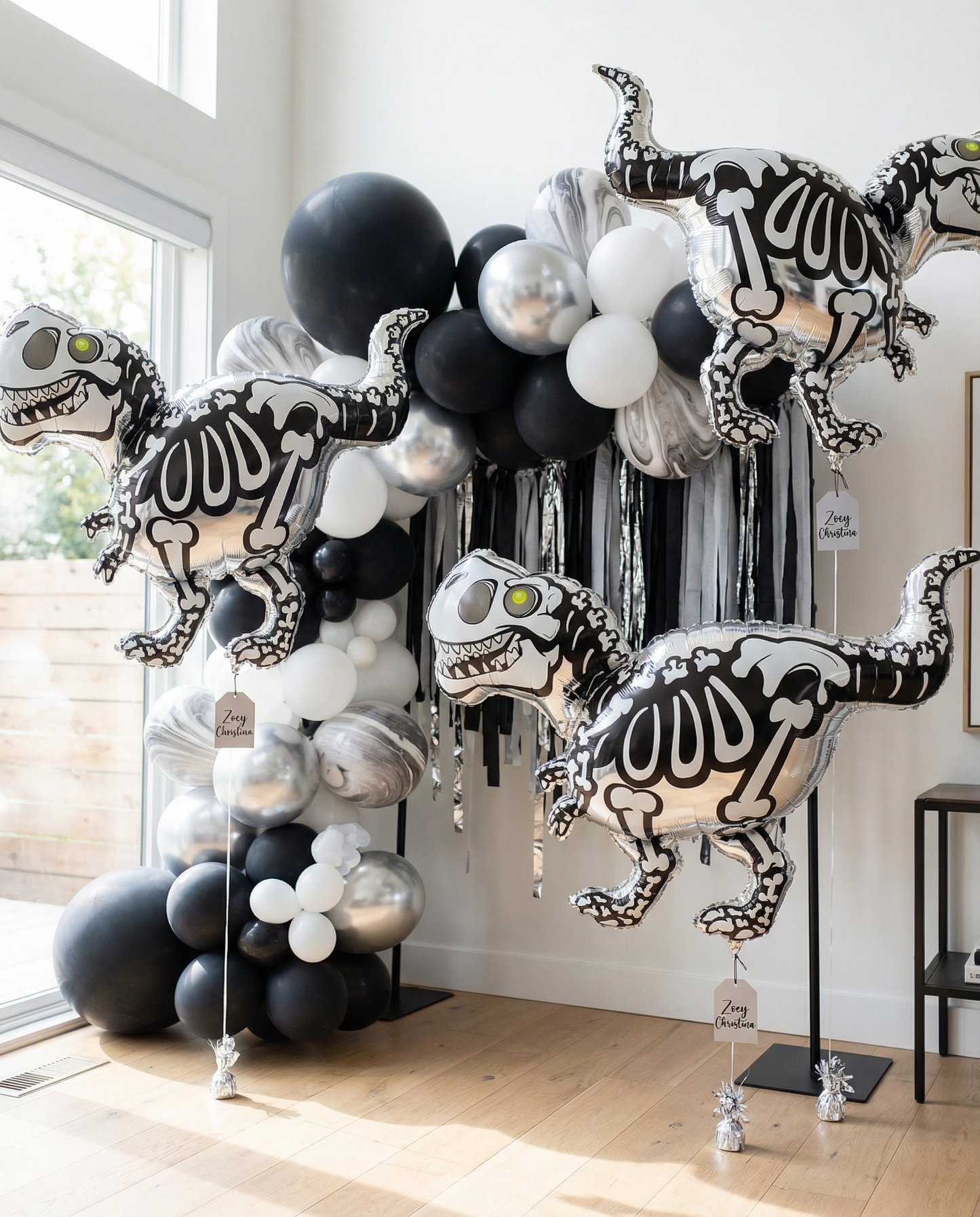 #400 Skeleton Dinosaur Foil Balloon