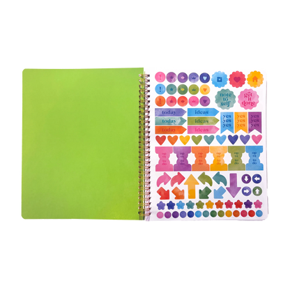 Artful Notes Reverse Coloring Book and Notebook - Wildscape
