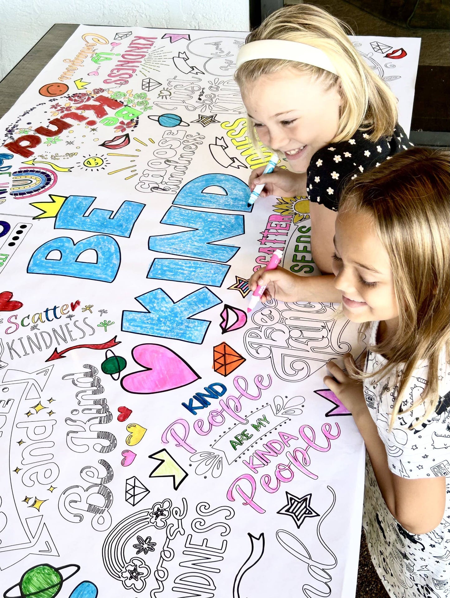 Be Kind Coloring Tablecloth