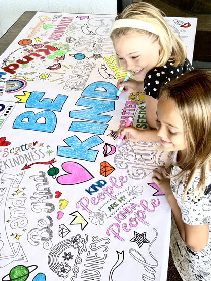 Be Kind Coloring Tablecloth