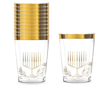 Chanukah Plastic Cups 9 oz. - White - 10 Pack