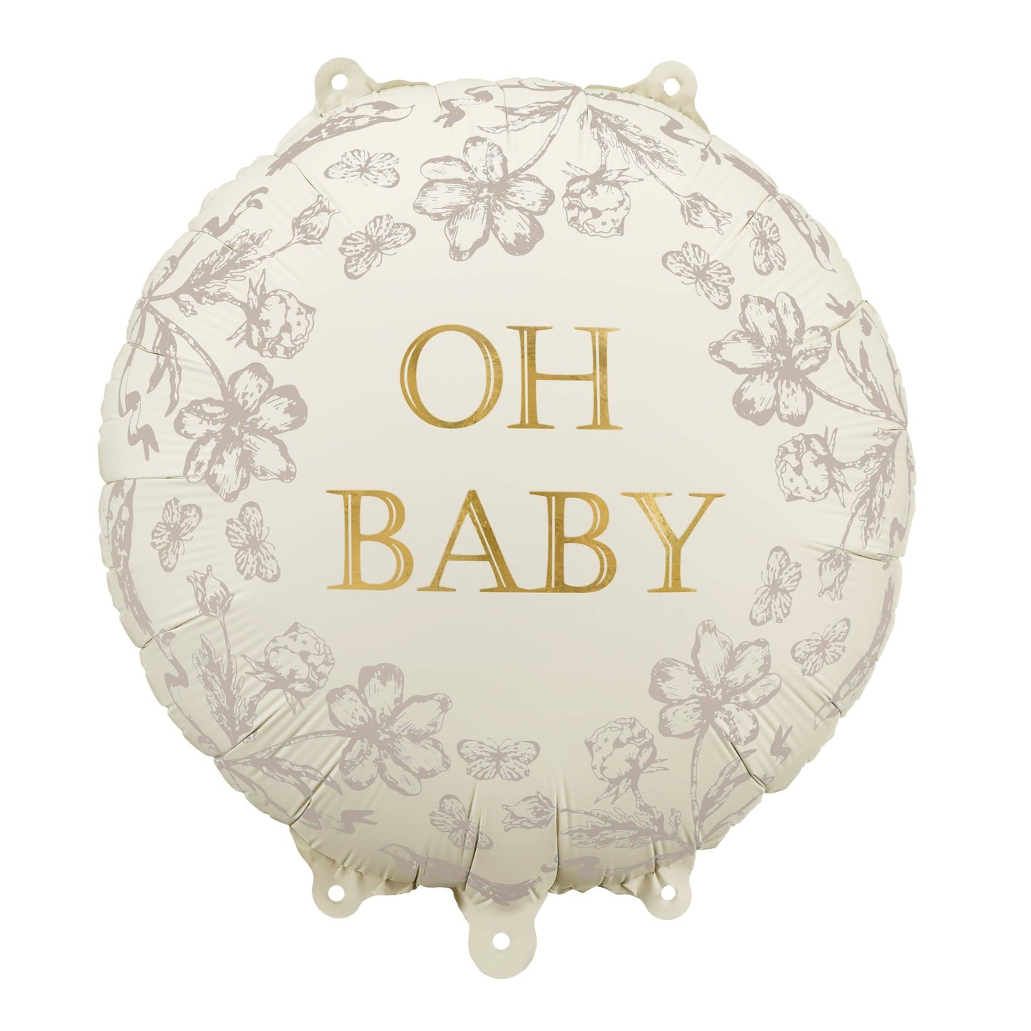 #559 Oh Baby Round Foil Balloon 18 in