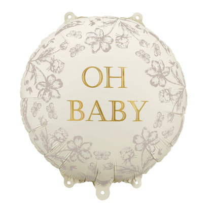 #559 Oh Baby Round Foil Balloon 18 in