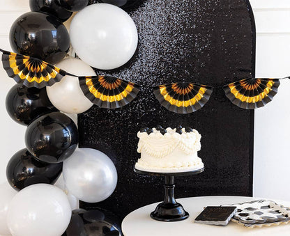 Gold Black Bunting Banner