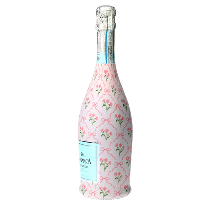 Beau Bottle Pink Bows and Blossoms - Prosecco Collection