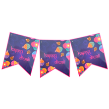 Happy Diwali Banner - Purple & Pink