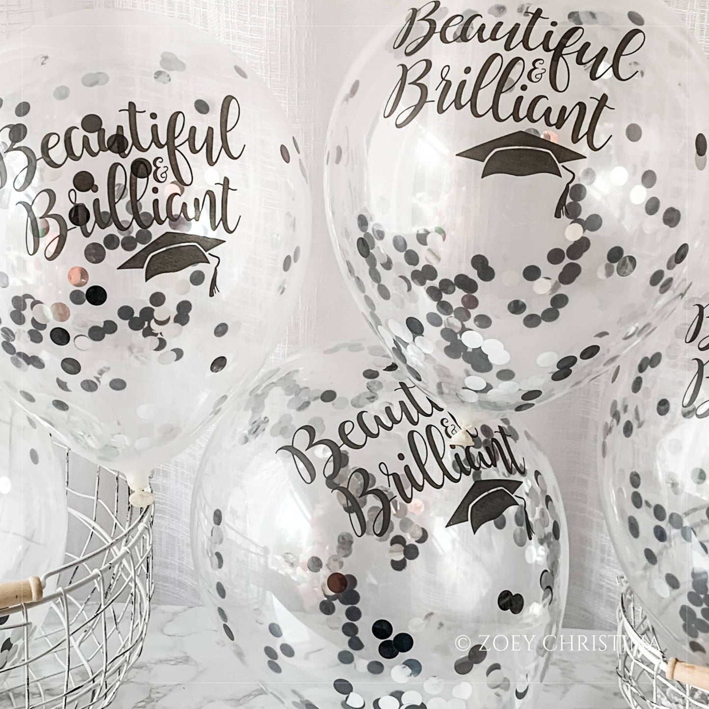 Graduation Confetti Balloon - Beautiful and Brilliant