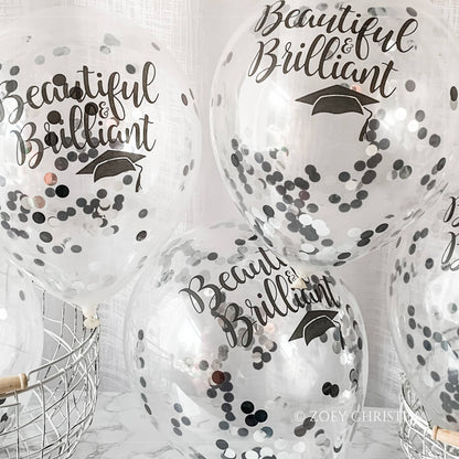 Graduation Confetti Balloon - Beautiful and Brilliant