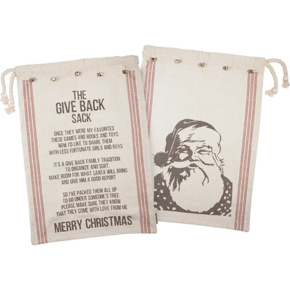The Give Back Sack Merry Christmas Santa Sack