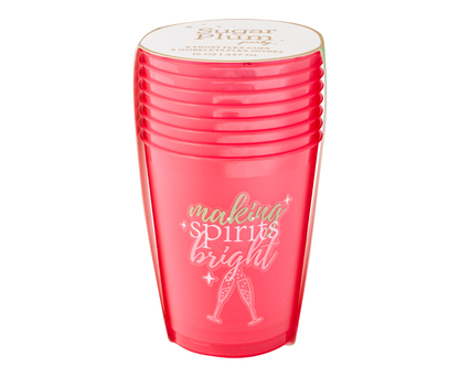 Christmas Cocktail Frost Flex Cups/8pk - Making Spirits Bright