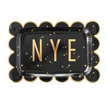Happy New Year NYE Scallop 10in Paper Plates 8ct