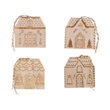 Gingerbread House Wood Tags 8ct
