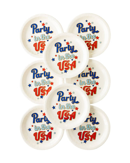 Party in the USA Plates 8ct