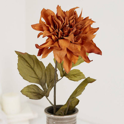 25"  Dahlia Artificial Flower Stem - Choose Color