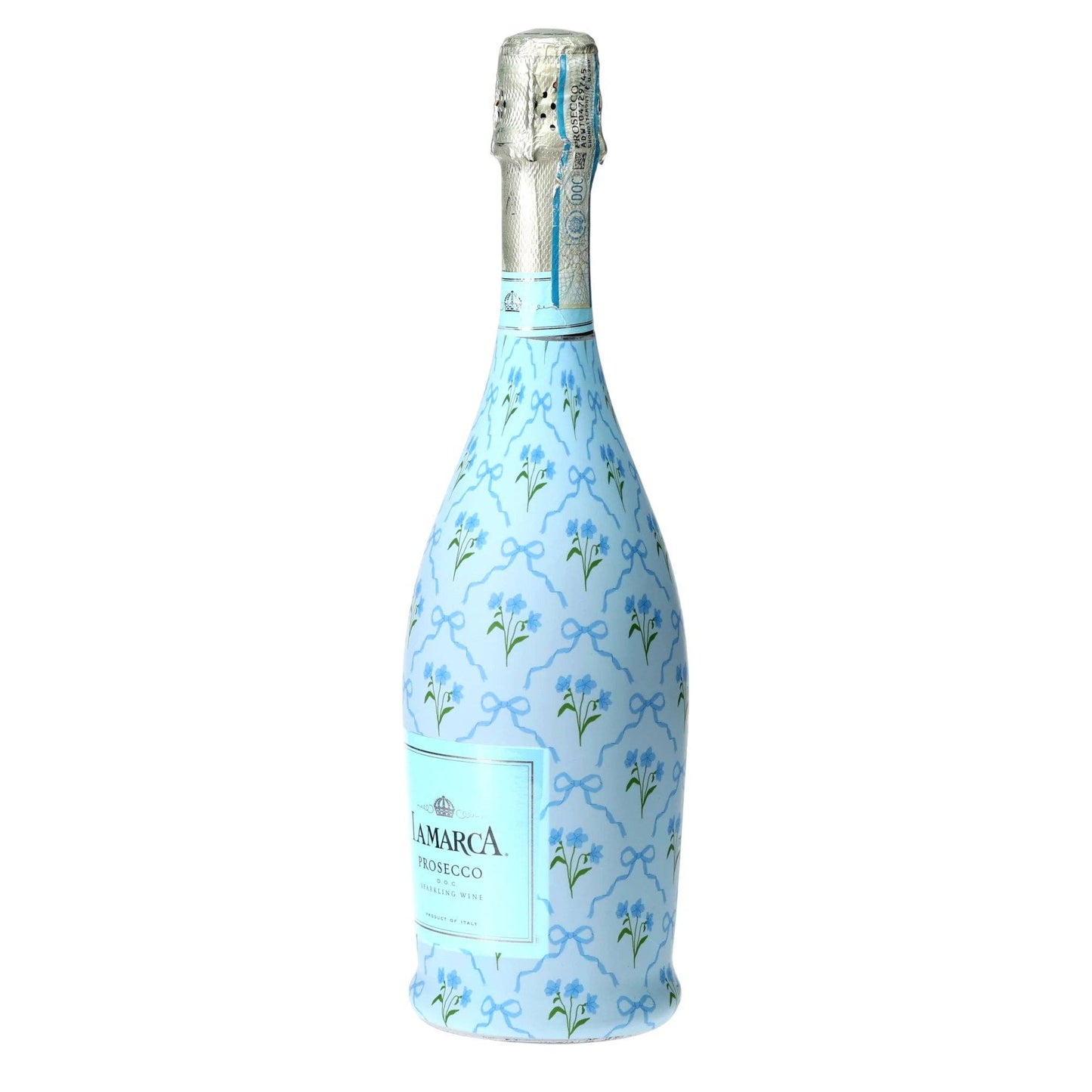 Beau Bottle Blue Bows and Blossoms - Prosecco Collection