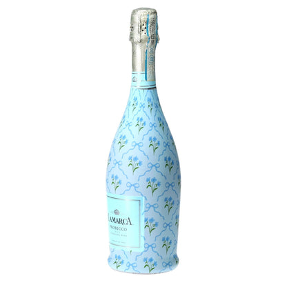 Beau Bottle Blue Bows and Blossoms - Prosecco Collection