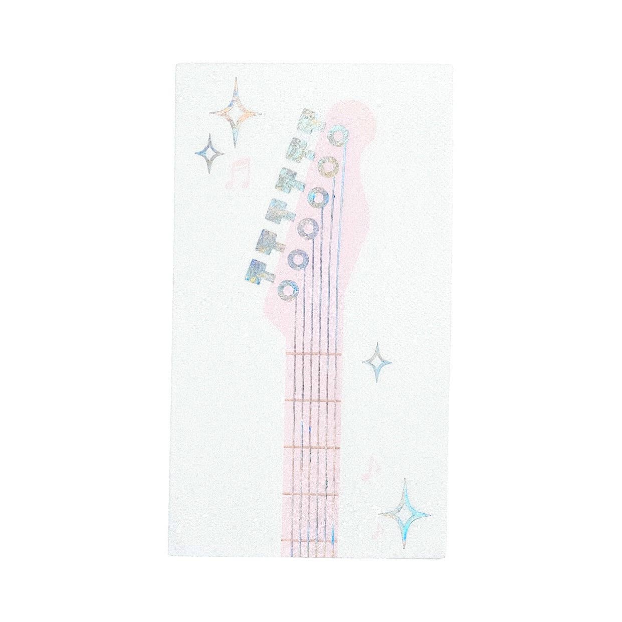 Pop Star Dance Party Guitar Guest Towel 16ct