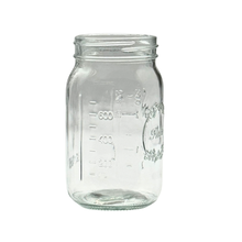 6.5"H Mason Jar Clear Glass Vase
