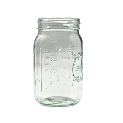 6.5"H Mason Jar Clear Glass Vase