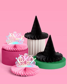 Tiara + Witch Hat Set - 4 paper accordions
