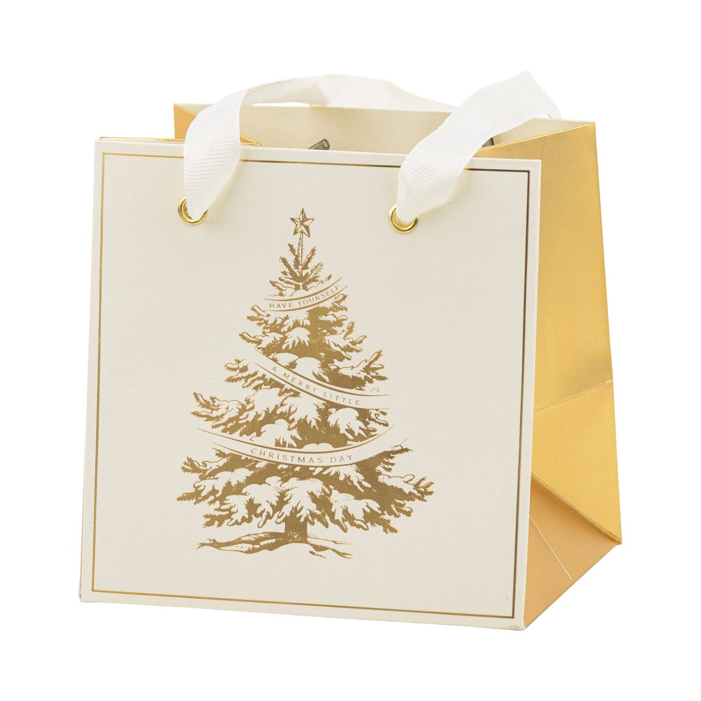 Gold Tree Gift Bag Set 6ct