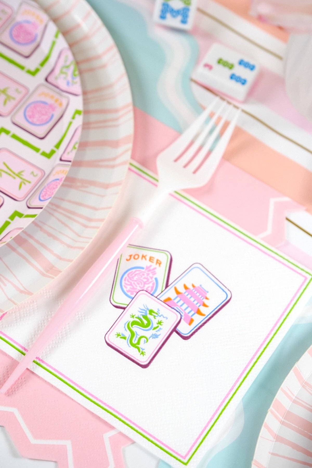 Mahjong Cocktail Napkins 16ct