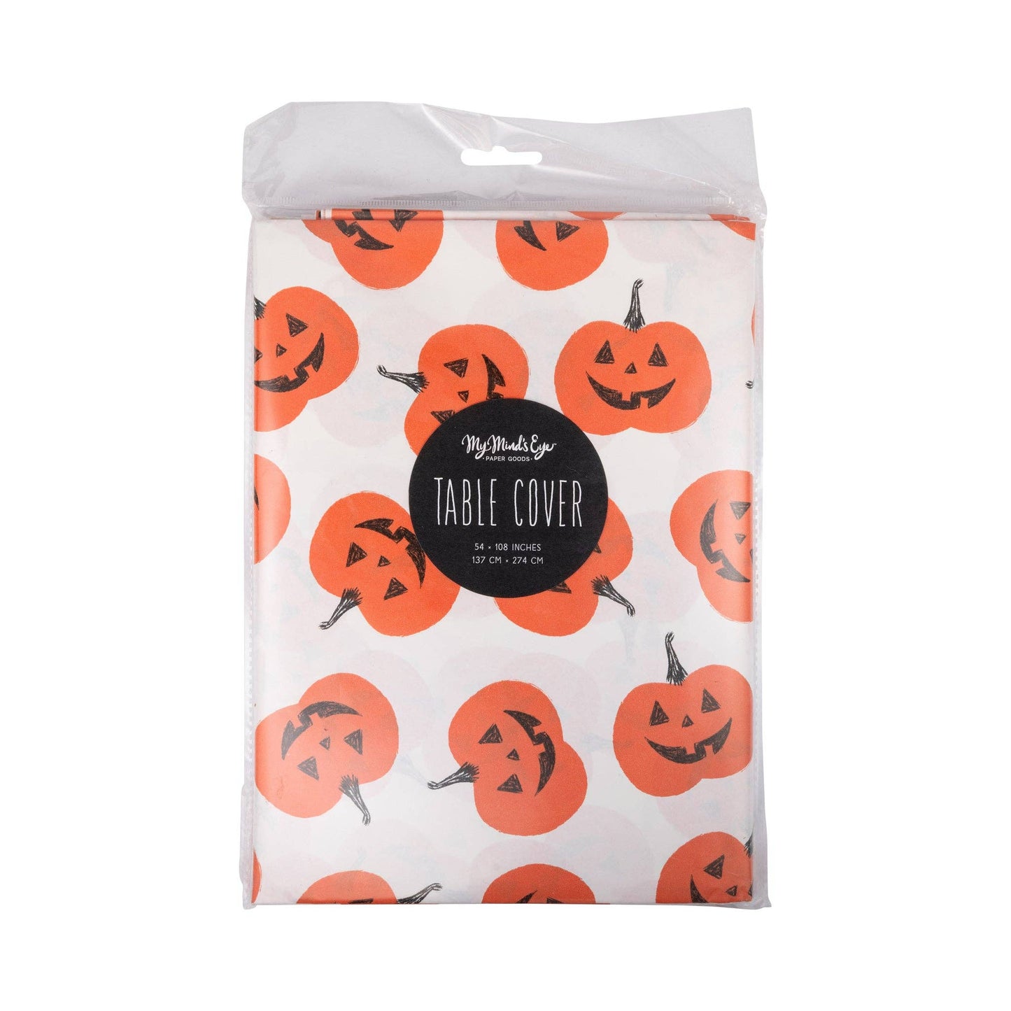 Jack-o-Lantern Table Cover 54x108