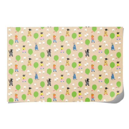 Birthday March birthday wrapping paper