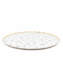 Floral Eucalyptus Large Plates 10" (8 Pack)