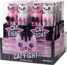 CAT FIGHT ACTION PEN