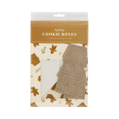 Whimsy Gingerbread Cookie Boxes 6ct