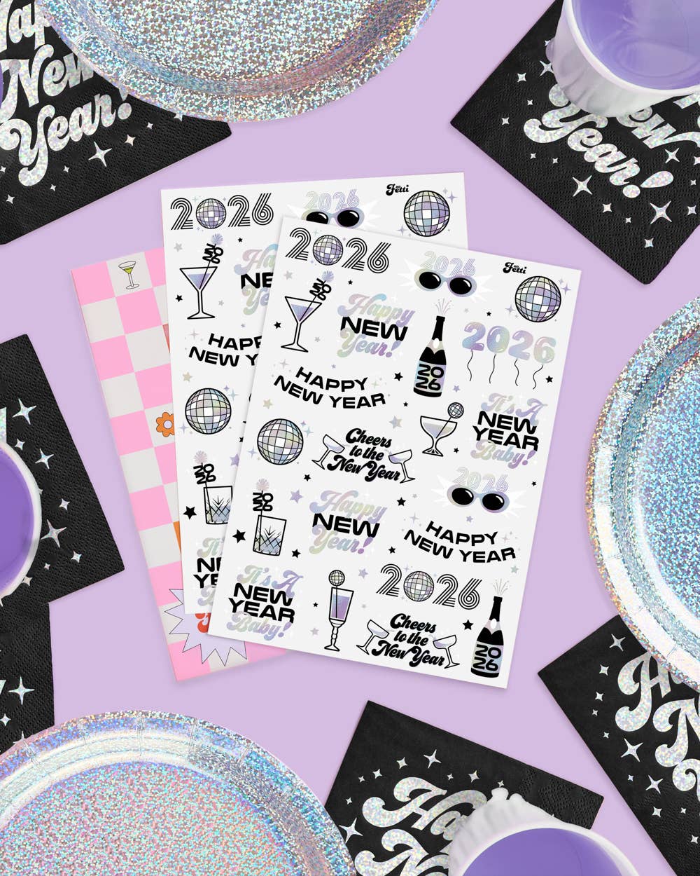 New Years Eve Party Temporary Tattoos