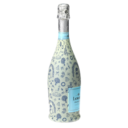 Beau Bottles Blue Wedding Toile- Prosecco Collection