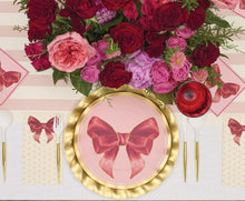 Pink Bows 10.5in Dinner Plates 8ct