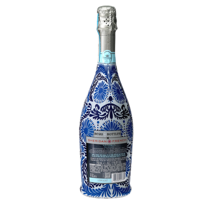 Beau Bottle x Sheridan French Collection - Navy Jardin - Prosecco Collection