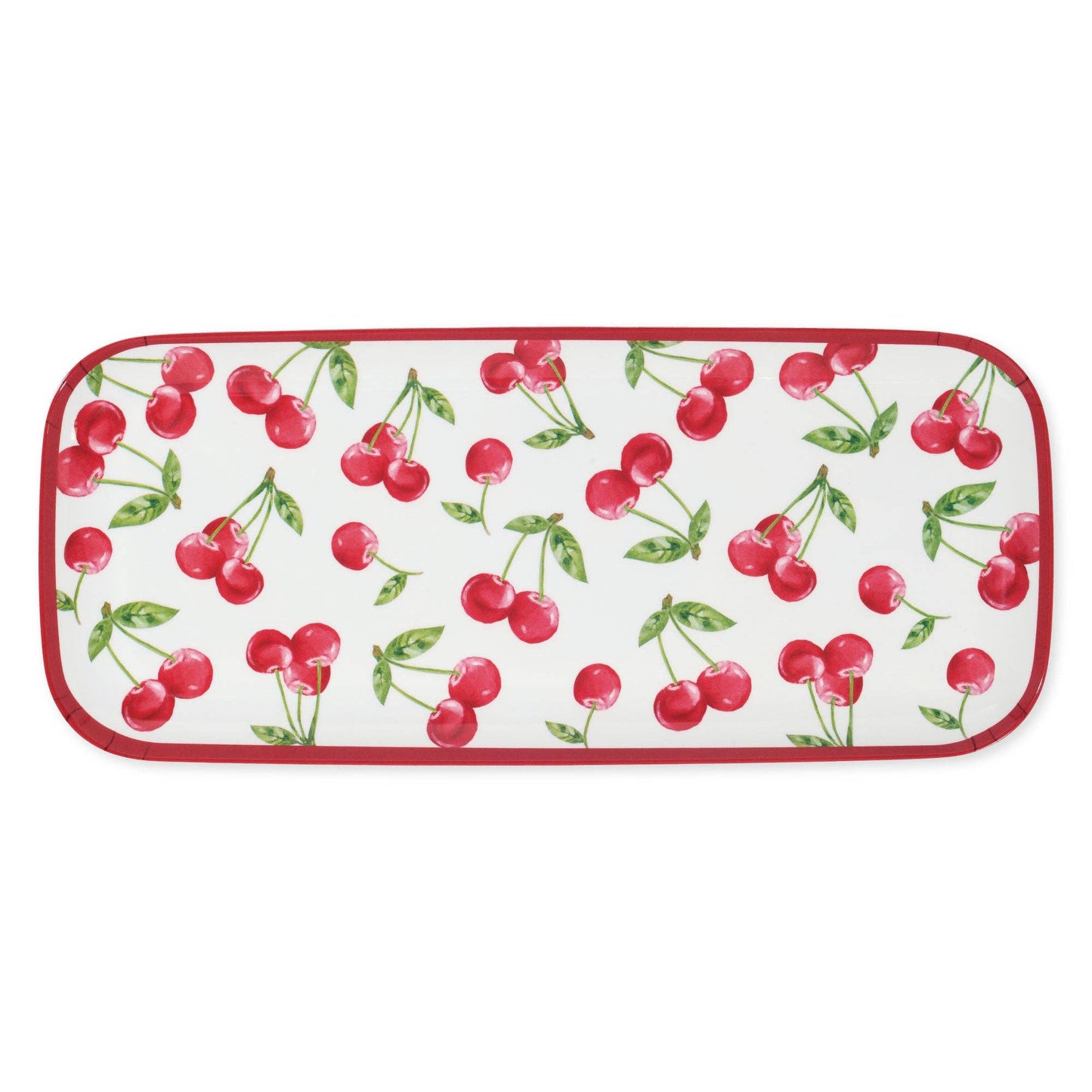 Cherry 15" Melamine Rectangle Tray