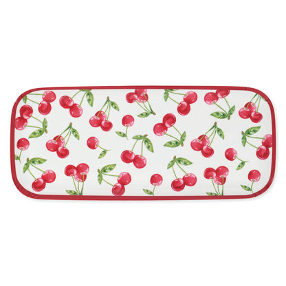 Cherry 15" Melamine Rectangle Tray
