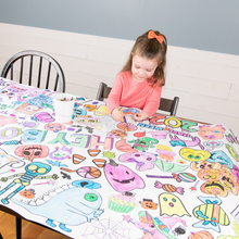 Halloween Coloring Tablecloth | Kids Halloween Party Decor