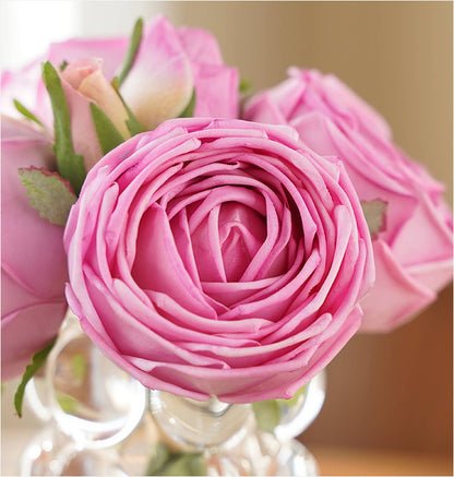 6-stem bundle-Real Touch rose bouquet