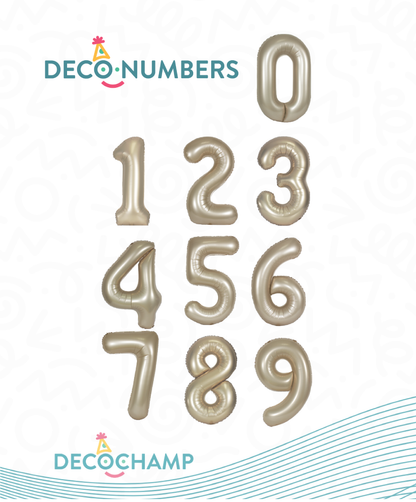 34in Number Balloons: Champagne