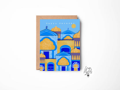 Ramadan Mubarak Card - A2 Blank Inside