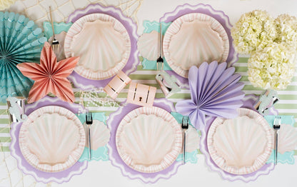 Shell Dessert Plates 8ct