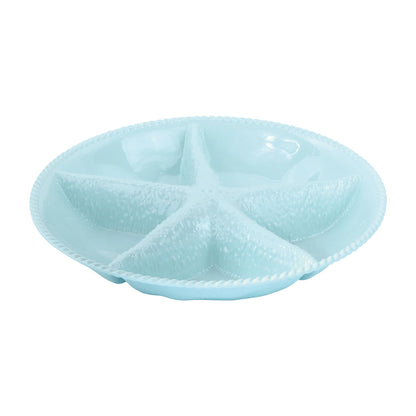 Indigo 14" Starfish Melamine Platter