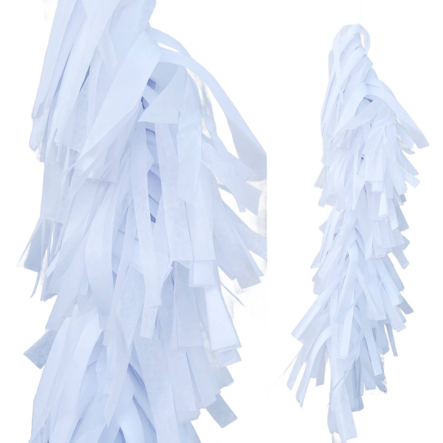 Fringed Tissue Balloon Tassel ( Solid Colors)