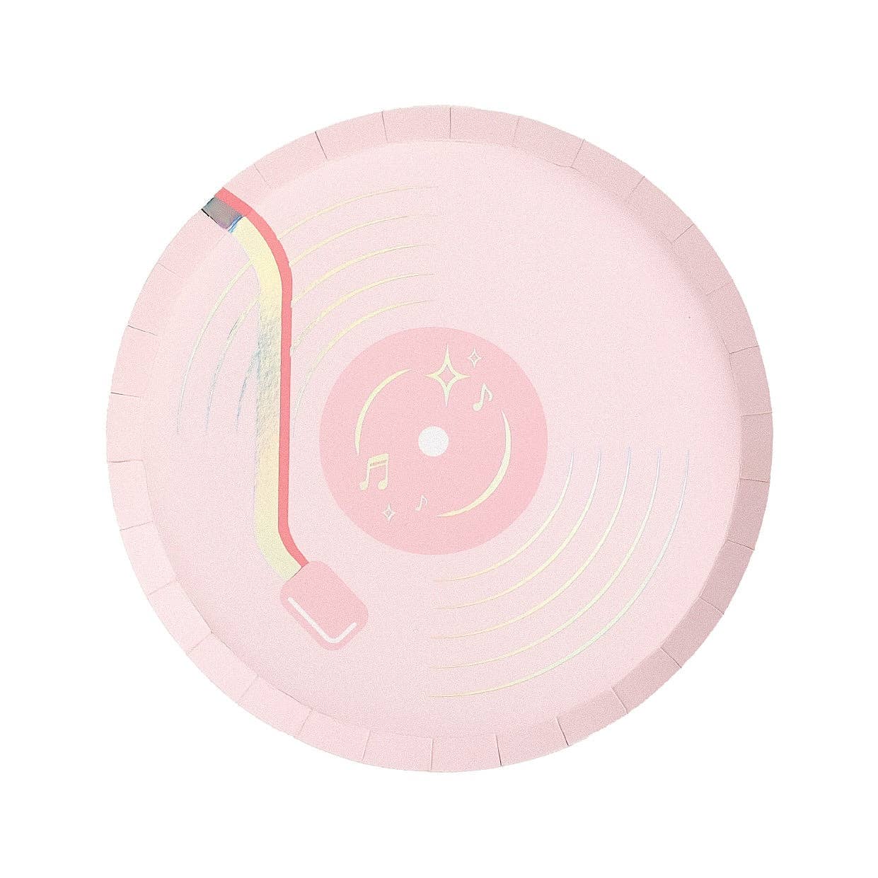 Pop Star Dance Party Vinyl Record Dessert Plates 8ct