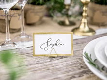 Place Card Holders Triangle Gold 10ct