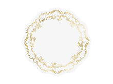 Disposable Placemats White & Gold 6ct